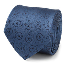 Load image into Gallery viewer, Disney Winnie the Pooh Blue Tonal Men's Tie
