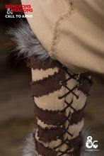 Load image into Gallery viewer, Dungeons &amp; Dragons Barbarian Greaves Hemp/Brown
