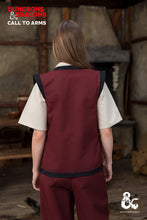 Load image into Gallery viewer, Dungeons &amp; Dragons Monk Vest Bordeaux/Black
