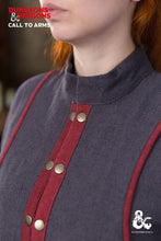 Load image into Gallery viewer, Dungeons &amp; Dragons Warlock Coat Grey/Red
