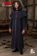 Load image into Gallery viewer, Dungeons &amp; Dragons Warlock Coat Black/Purple
