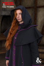 Load image into Gallery viewer, Dungeons &amp; Dragons Warlock Hood Black/Purple
