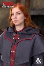 Load image into Gallery viewer, Dungeons &amp; Dragons Warlock Hood Grey/Red
