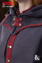 Load image into Gallery viewer, Dungeons &amp; Dragons Warlock Hood Grey/Red
