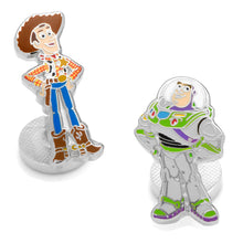 Load image into Gallery viewer, Disney Pixar Toy Story Woody and Buzz Lightyear Cufflinks
