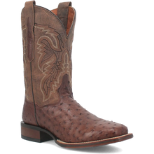 Load image into Gallery viewer, Dan Post Alamosa (Chocolate/Brown) - Men&#39;s Ostrich Skin Leather Cowboy Boots
