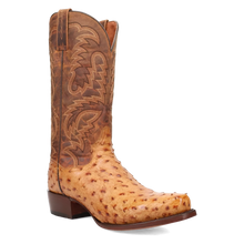 Load image into Gallery viewer, Dan Post Marco - Men&#39;s Ostrich Skin Leather Cowboy Boots
