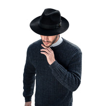 Load image into Gallery viewer, Tuscana Black Style V  3&quot; Brim
