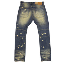 Load image into Gallery viewer, M1910 Makobi "Sanibel" Shredded Jean with Suede - Vintage Wash
