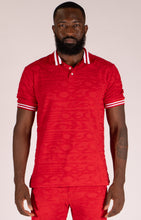 Load image into Gallery viewer, F178 Baroque Terry Polo - Red
