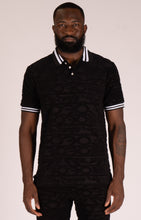 Load image into Gallery viewer, F178 Baroque Terry Polo - Black
