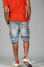 Load image into Gallery viewer, M936 - Makobi Denim Cargo Shorts - Dirt
