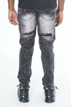 Load image into Gallery viewer, F1734 Frost All Over Shredded Jeans - Black Wash
