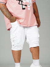 Load image into Gallery viewer, M936 - Makobi Denim Cargo Shorts - White
