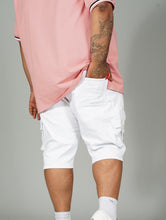 Load image into Gallery viewer, M936 - Makobi Denim Cargo Shorts - White
