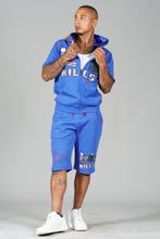 Load image into Gallery viewer, F538/F538S Love Kills Short Sleeves Set- Royal
