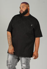 Load image into Gallery viewer, M298 Embossed Knit Tee - Black
