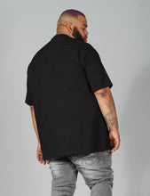 Load image into Gallery viewer, M298 Embossed Knit Tee - Black
