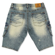 Load image into Gallery viewer, M936 - Makobi Denim Cargo Shorts - Dirt

