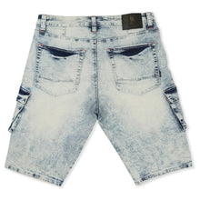 Load image into Gallery viewer, M936 - Makobi Denim Cargo Shorts - Light Wash
