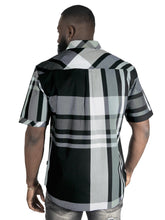 Load image into Gallery viewer, V842 Robert Plaid Button-Down Shirt - Black
