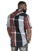 Load image into Gallery viewer, V829 Colton Plaid Shirt - Burgundy
