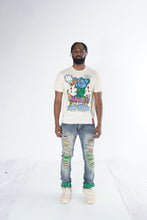 Load image into Gallery viewer, F1745 Shredded jeans w/ Cord Layer - Dirt
