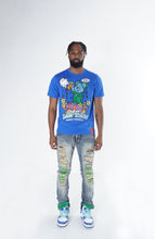 Load image into Gallery viewer, F1745 Shredded jeans w/ Cord Layer - Dirt
