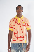 Load image into Gallery viewer, F236 Frost Face Polo Shirt - Peach
