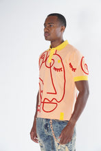 Load image into Gallery viewer, F236 Frost Face Polo Shirt - Peach

