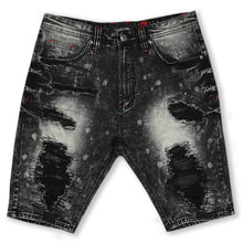 Load image into Gallery viewer, M771 Pacifica Shredded Shorts - Black Wash
