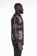 Load image into Gallery viewer, M1831 Barbato Printed Shirt - Black
