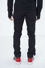 Load image into Gallery viewer, F1707 Frost Angel Denim Jeans - Black/Black
