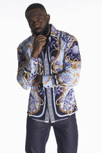 Load image into Gallery viewer, M1833 Capone Printed Shirt - Blue
