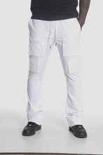 Load image into Gallery viewer, M1633 Colton 34” Stack  Nylon/Spandex  Sweat Pants - White
