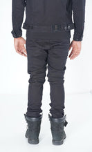 Load image into Gallery viewer, M1926 - Makobi Core Denim Biker Jeans - Jet Black
