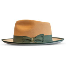 Load image into Gallery viewer, Fox Fedora - Two tone - Camel/Silverbelly
