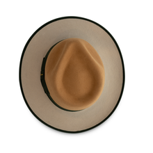 Load image into Gallery viewer, Fox Fedora - Two tone - Camel/Silverbelly
