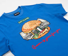 Load image into Gallery viewer, M306 Vegan Burger Tee - Royal
