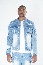 Load image into Gallery viewer, M1080 "Fall Back" Denim Jacket - Light Wash
