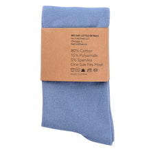 Load image into Gallery viewer, Solid Dusty Blue Socks
