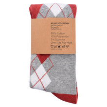 Load image into Gallery viewer, Burnt Orange Argyle Socks
