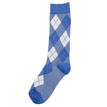 Load image into Gallery viewer, Dusty Blue Argyle Socks
