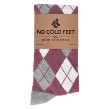 Load image into Gallery viewer, Desert Rose Argyle Socks
