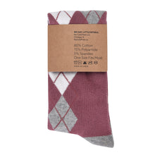 Load image into Gallery viewer, Desert Rose Argyle Socks

