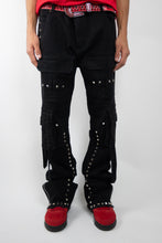 Load image into Gallery viewer, RM206SK -Studded Stacked Cargo Jeans
