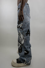 Load image into Gallery viewer, RM204B ART - Graphic Printed Baggy Jeans
