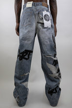 Load image into Gallery viewer, RM204B ART - Graphic Printed Baggy Jeans
