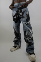 Load image into Gallery viewer, RM204B ART - Graphic Printed Baggy Jeans
