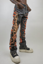 Load image into Gallery viewer, RM201SK - Graphic Printed Stacked Jeans
